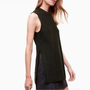Aritzia Wilfred Palmier Sleeveless Sweater